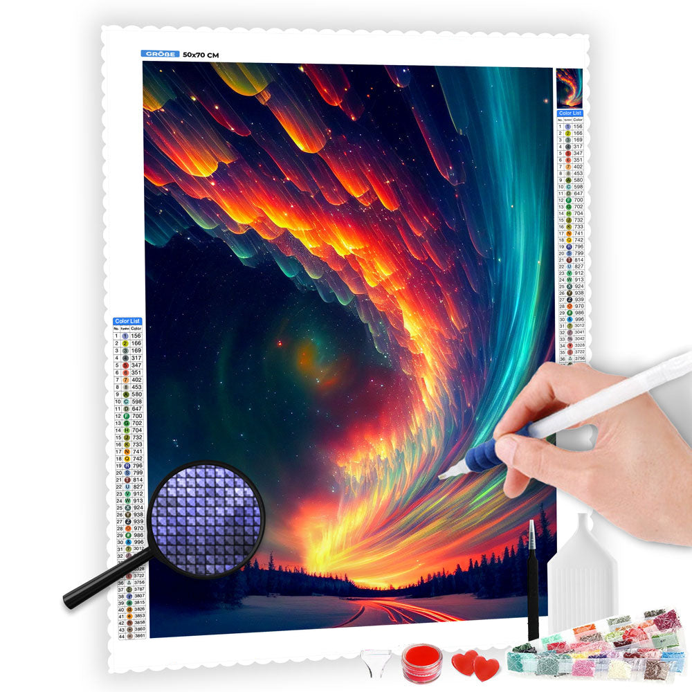 DIAMOND PAINTING -Mit dem Boden als Bett und dem Meer als Steppdecke