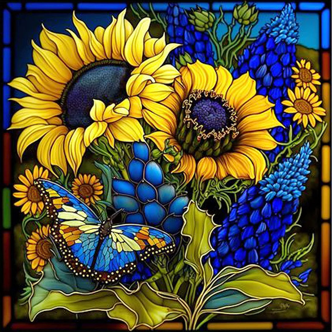 DIAMOND PAINTING -SONNENBLUME