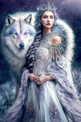 DIAMOND PAINTING -Schönheit und Wolf