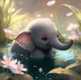 DIAMOND PAINTING - Elefant