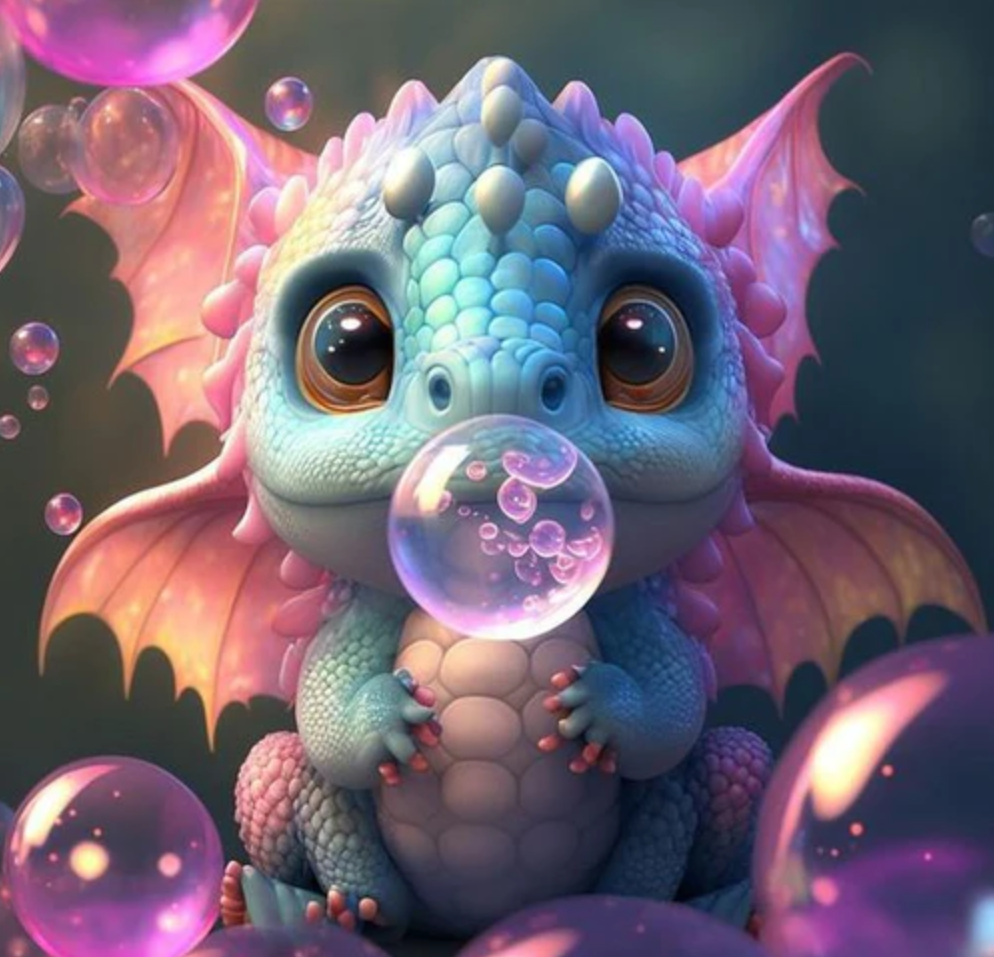 DIAMOND PAINTING -BABY DRACHE