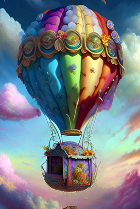 DIAMOND PAINTING -Heißluftballon