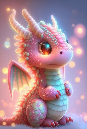 DIAMOND PAINTING - baby Drache