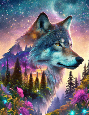 DIAMOND PAINTING - wolf