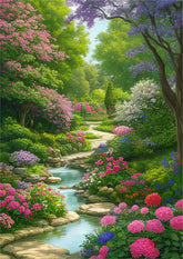 DIAMOND PAINTING - Garten