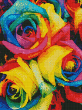 DIAMOND PAINTING -REGENBOGENROSE