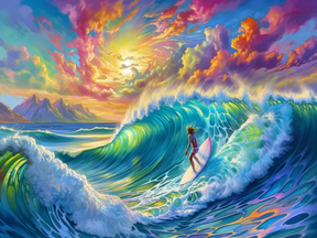 DIAMOND PAINTING -Strandsurfen