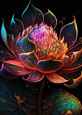 DIAMOND PAINTING - Der lotus.