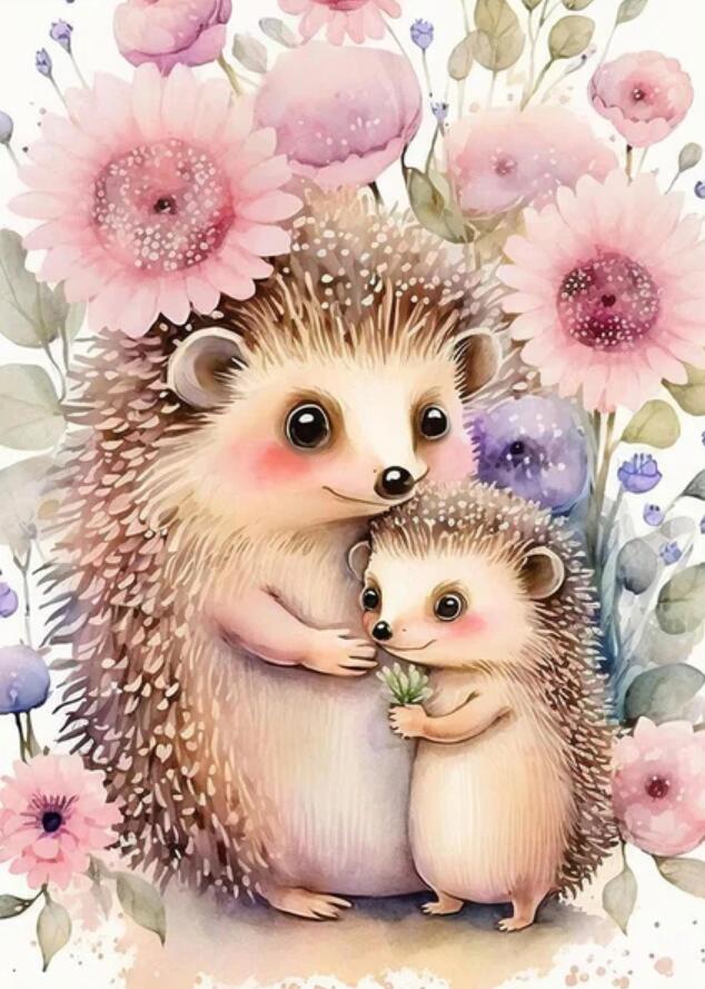 DIAMOND PAINTING - süßer Igel