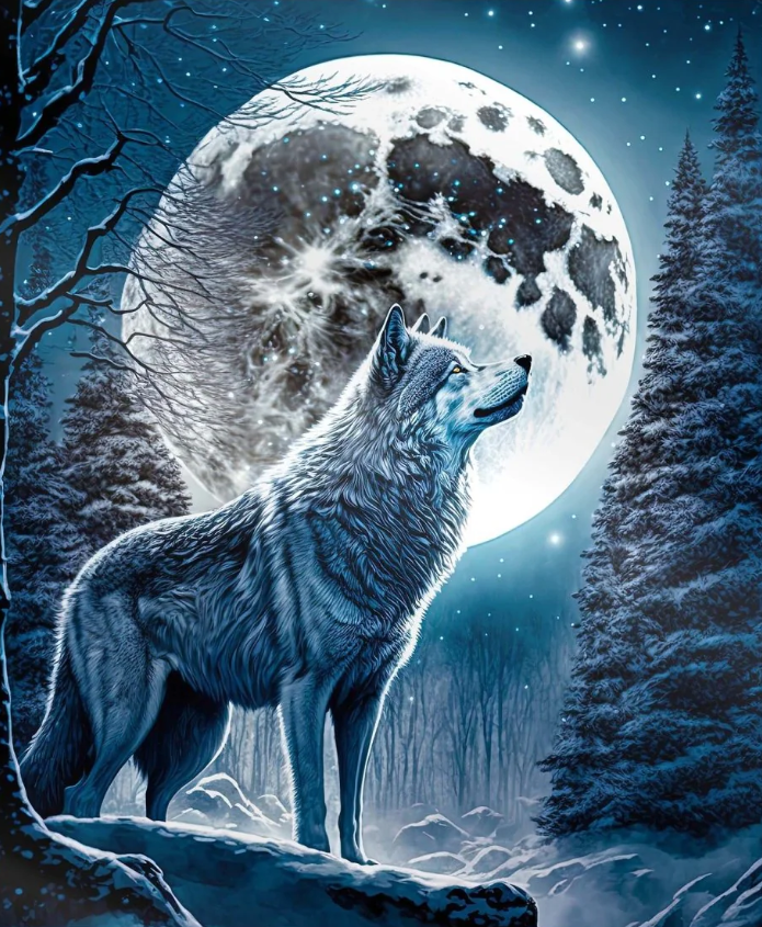 DIAMOND PAINTING - Wolf