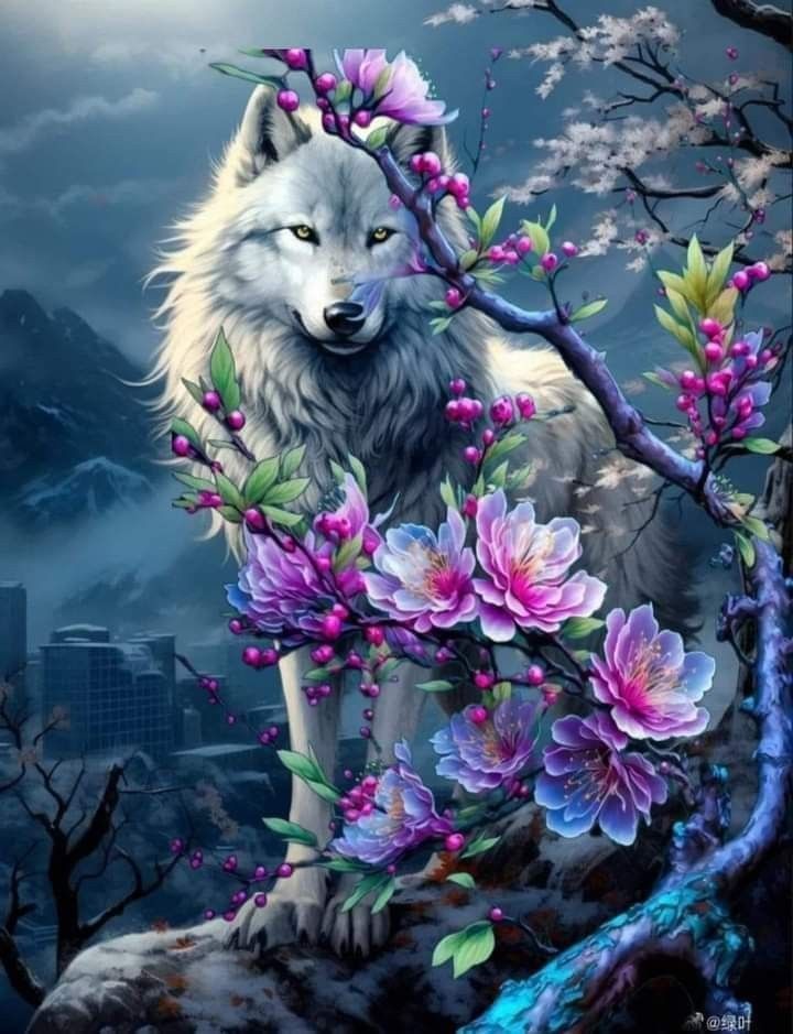 DIAMOND PAINTING - wolf