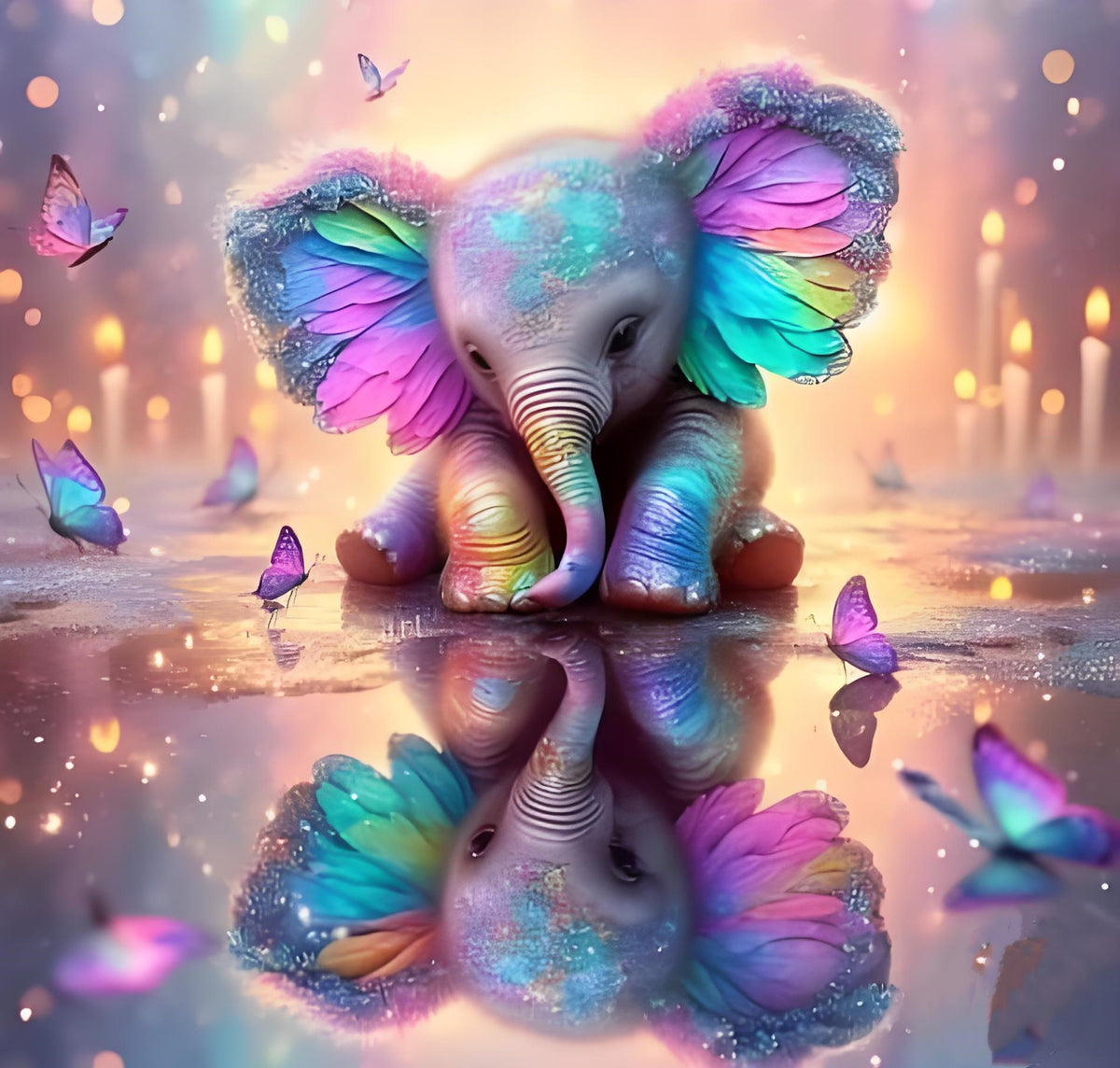 DIAMOND PAINTING - elephant