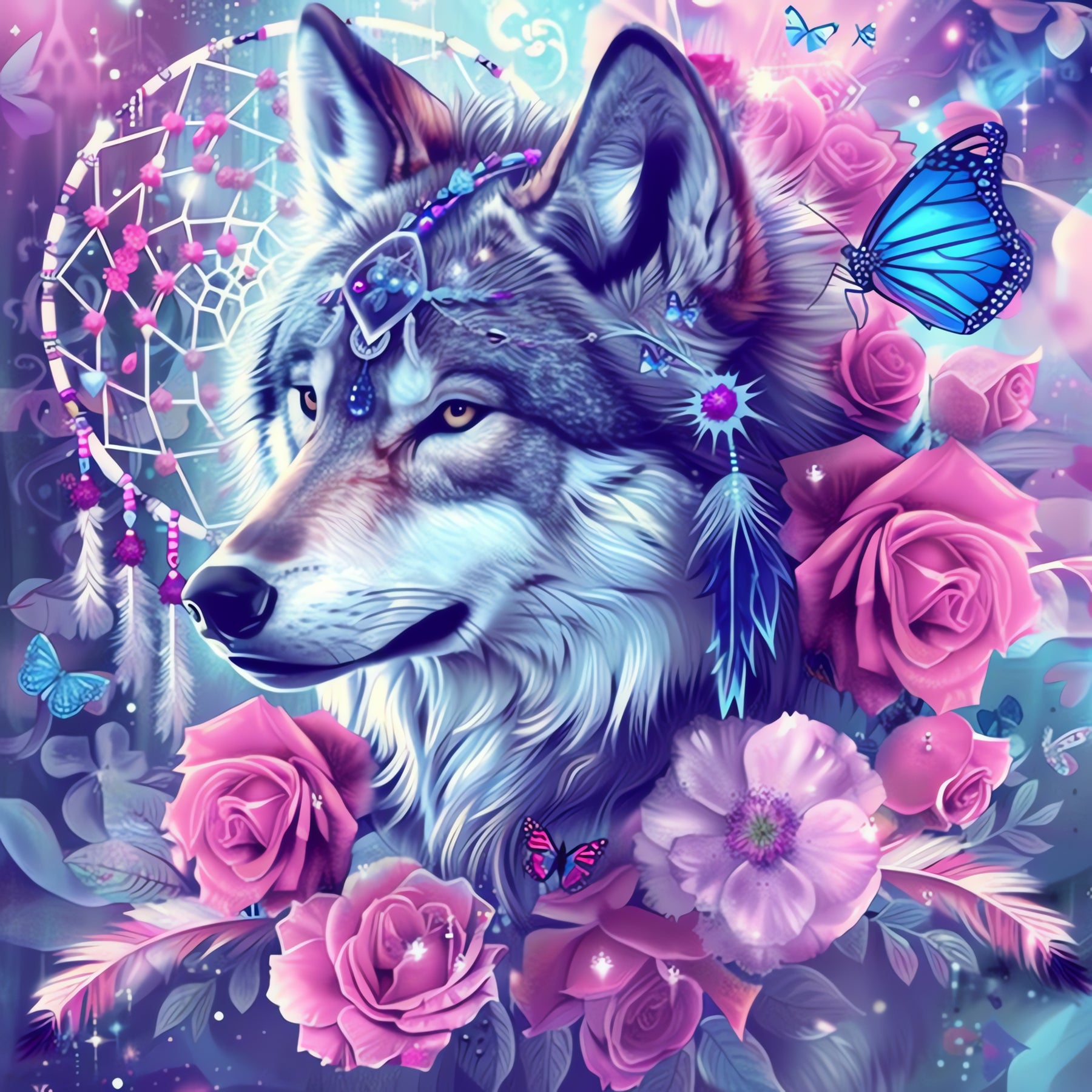 DIAMOND PAINTING - wolf