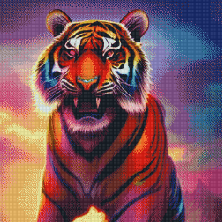 DIAMOND PAINTING -  TIGER