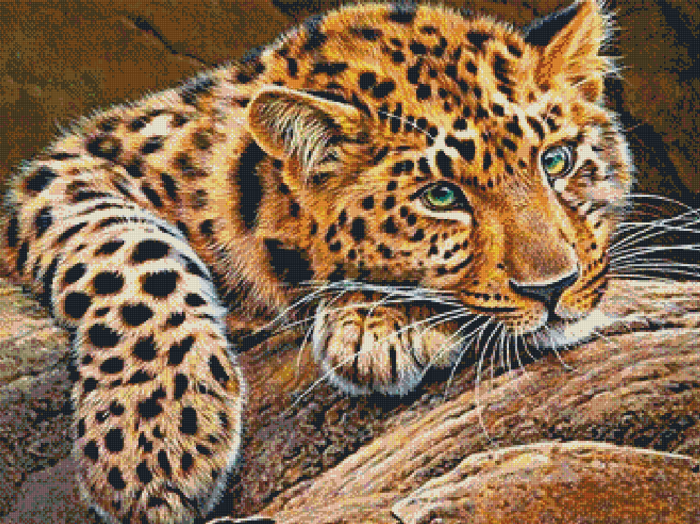 DIAMOND PAINTING -LEOPARD