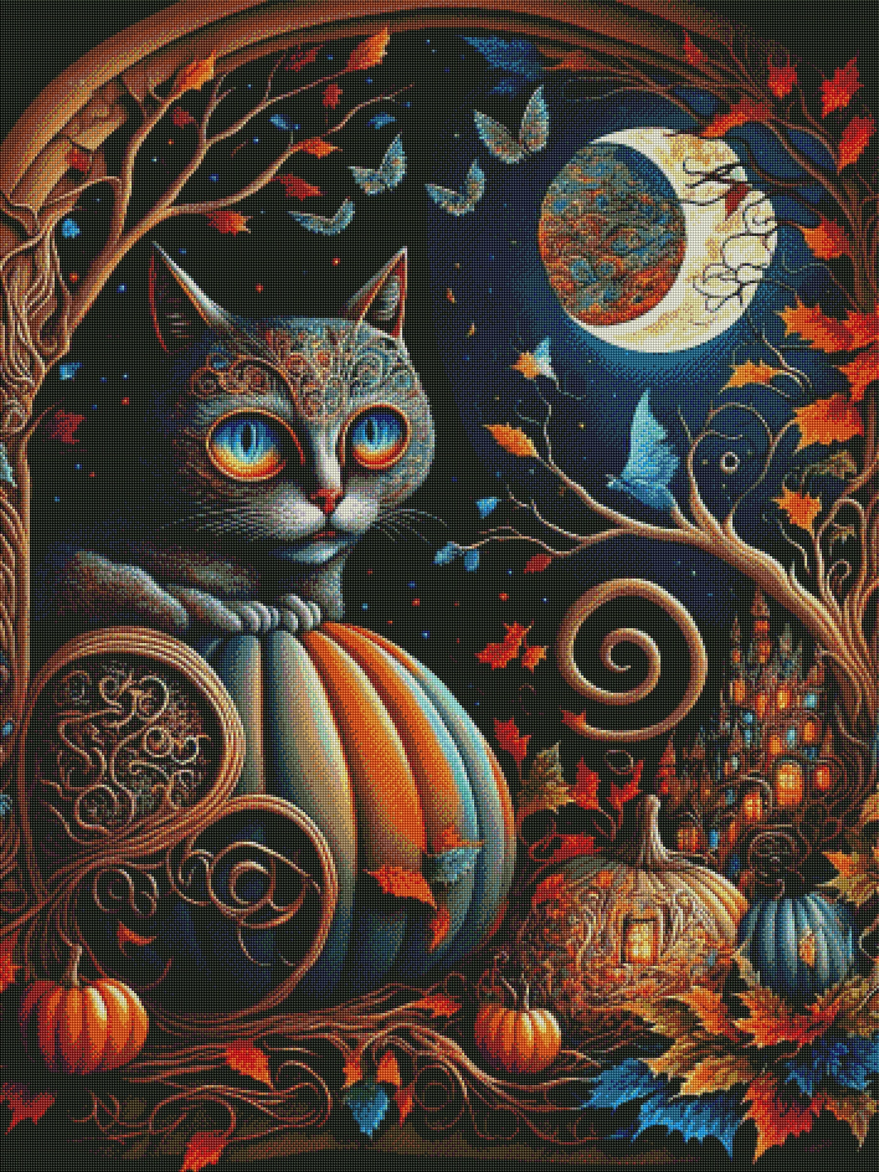 DIAMOND PAINTING - HALLOWEEN KATZE