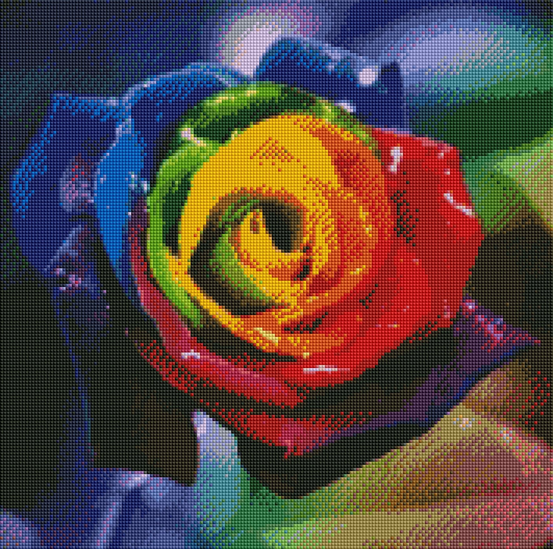 DIAMOND PAINTING -BUNTE ROSEN