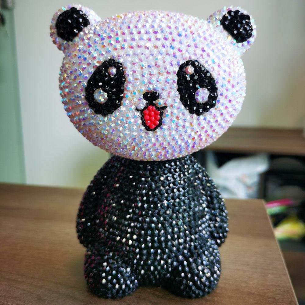 DIAMOND PAINTING PANDA LED LICHT