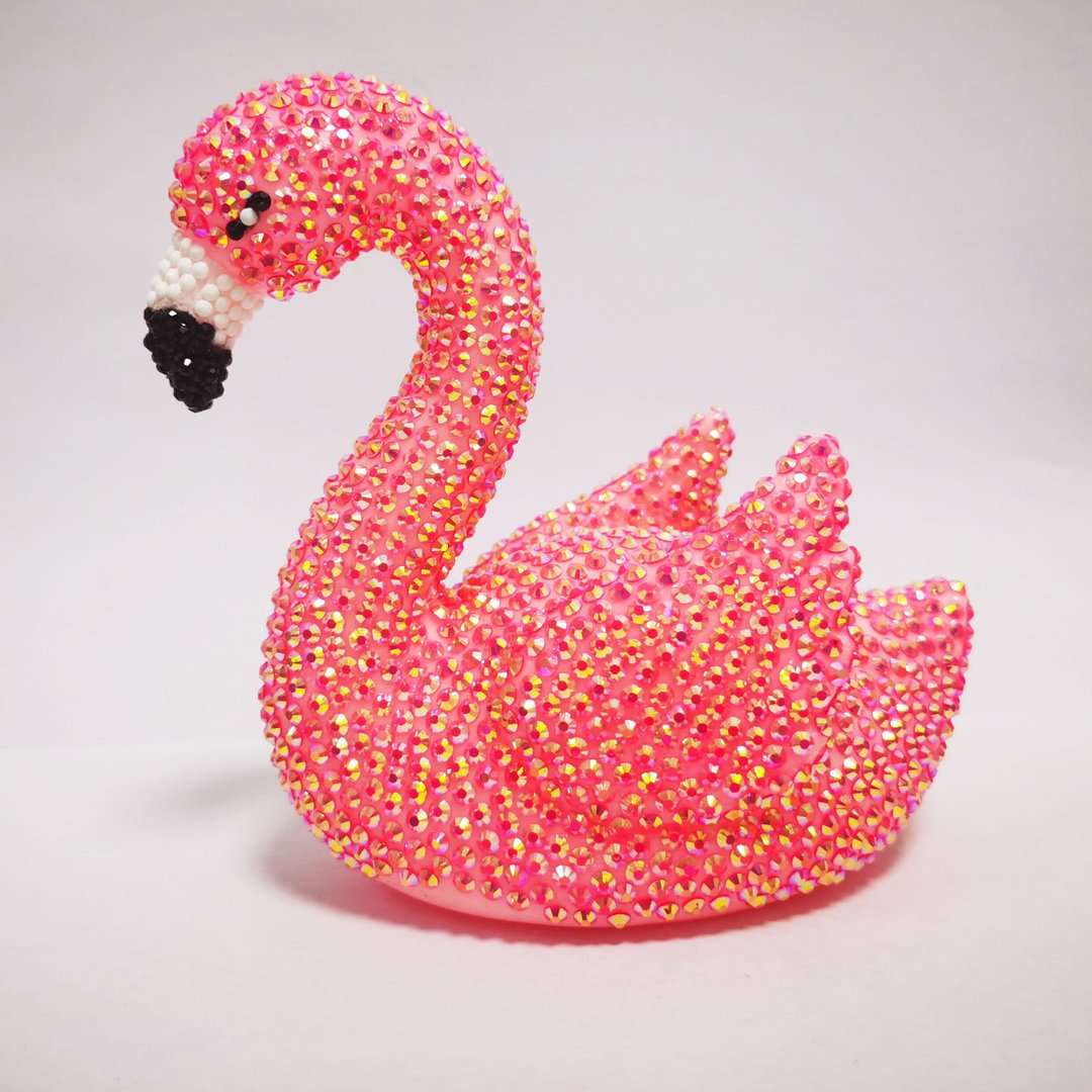 DIAMOND PAINTING FlAMINGO LED LICHT