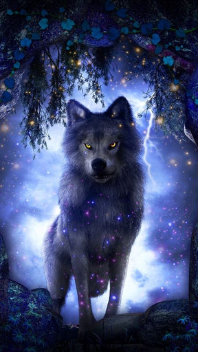 DIAMOND PAINTING - WOLF