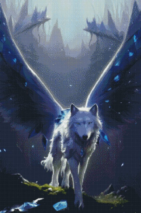 DIAMOND PAINTING - WOLF