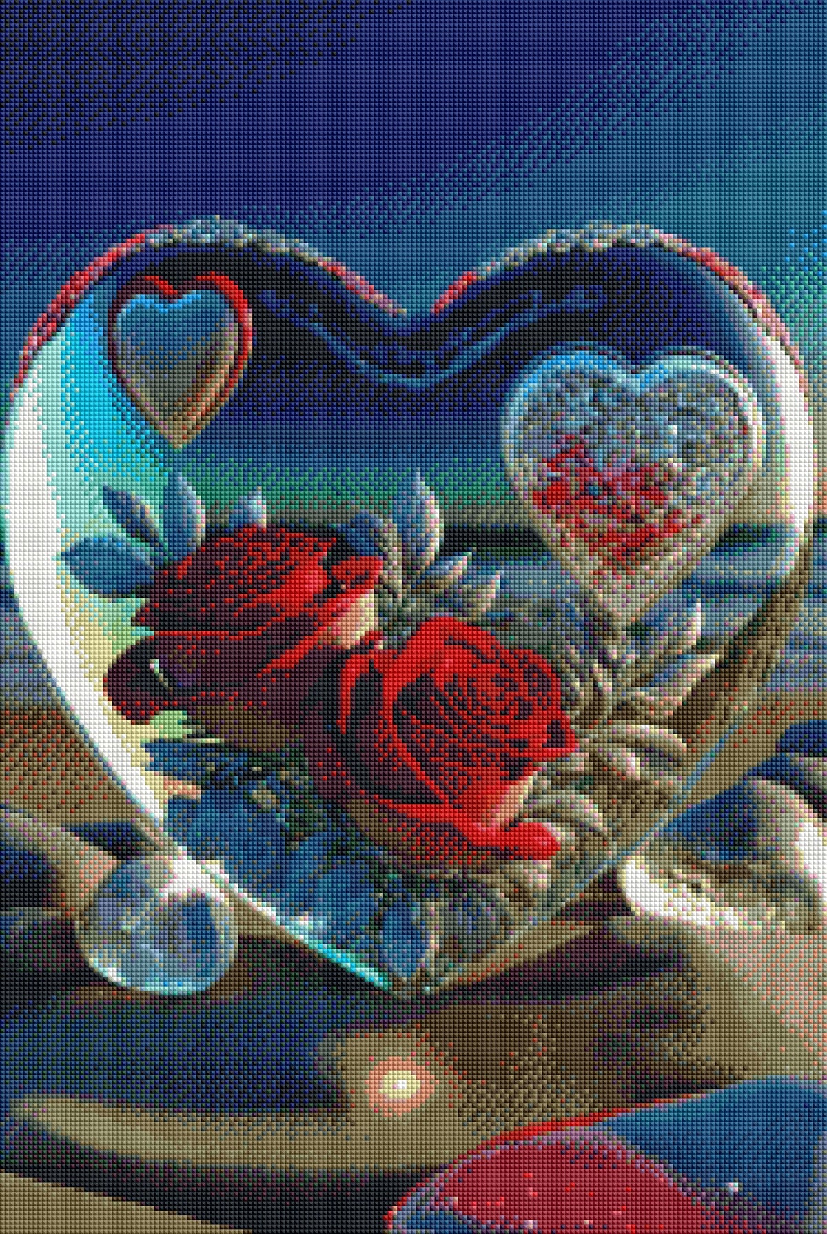 DIAMOND PAINTING - ROSE DER LIEBE